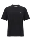 Brunello Cucinelli Cotton Jersey Crew Neck T-shirt With Logo In Black