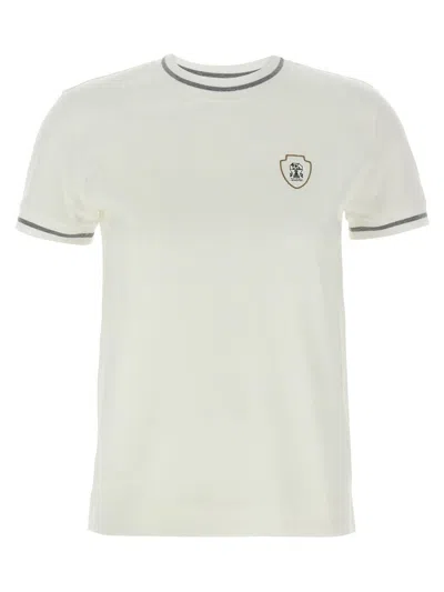 Brunello Cucinelli White Logo T-shirt