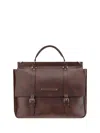 Brunello Cucinelli Men Casual Calfskin Briefcase In Brown