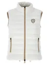 Brunello Cucinelli Quilted High Collar Sleeveless Jacket In Beige