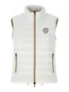 Brunello Cucinelli Quilted High Collar Sleeveless Jacket In White