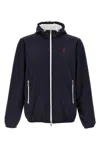 Brunello Cucinelli Membranated Nylon Jacket With Logo And Hood