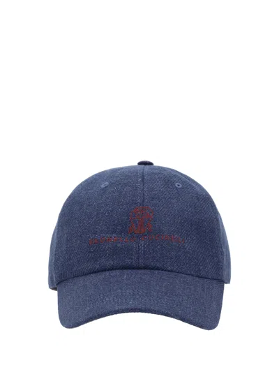 Brunello Cucinelli Logoed Baseball Hat In Multicolor