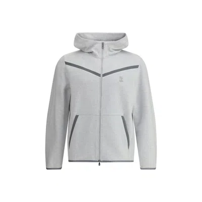 BRUNELLO CUCINELLI LOGOED HOODIE