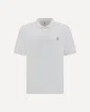 Brunello Cucinelli Logoed Polo Shirt In Grey 1