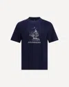 Brunello Cucinelli Anamnesis Print T-shirt In Blue