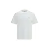 Brunello Cucinelli Crew Neck T-shirt With Subtle Logo Print In White