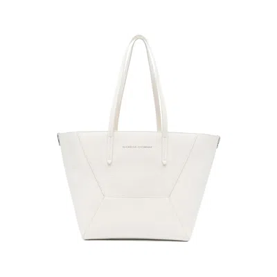 Brunello Cucinelli Logo-print Tote Bag In Neutral