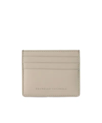 Brunello Cucinelli Logo-stamp Cardholder In Pink