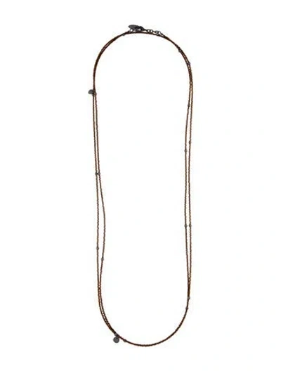 Pre-owned Brunello Cucinelli Long Bead Necklace, 77.25" In Multi
