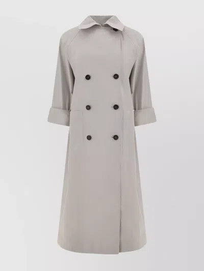 BRUNELLO CUCINELLI LONG BELTED TRENCH COAT