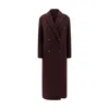 Brunello Cucinelli Hand-crafted Coat In Cashmere Double Beaver Cloth With Monili Clothing In Animal Print