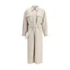 Brunello Cucinelli Long Coat In Neutral