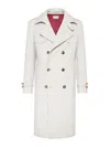 Brunello Cucinelli Long Double-breasted Coat In White