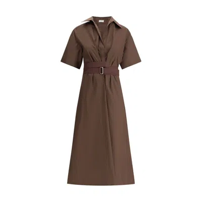 BRUNELLO CUCINELLI LONG COTTON DRESS