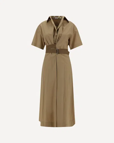 BRUNELLO CUCINELLI LONG COTTON DRESS