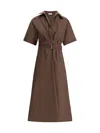 Brunello Cucinelli Short Sleeve Dress In Brown