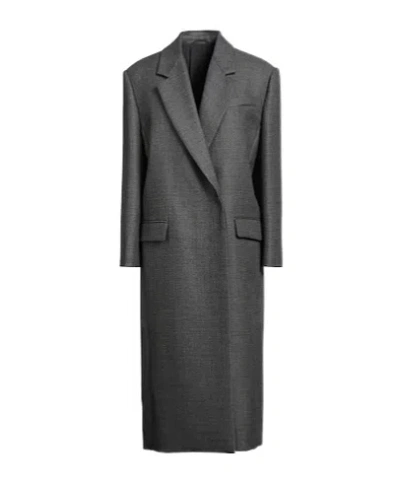 Brunello Cucinelli Long Double-breasted Coat In Black