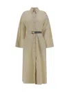 Brunello Cucinelli Women Cotton Long Dress