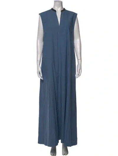 Pre-owned Brunello Cucinelli Long Dress In Blue