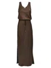 Brunello Cucinelli Long Dress Dresses Brown