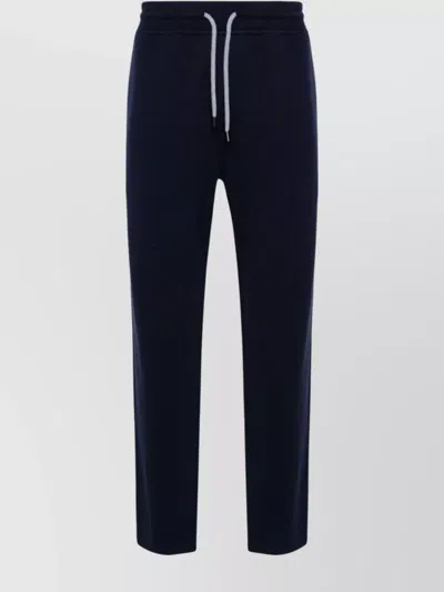 Brunello Cucinelli Long Elasticated Waist Sports Trousers In Blue