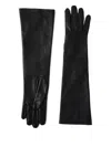Brunello Cucinelli Long Leather Gloves In Black