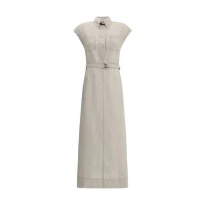 BRUNELLO CUCINELLI LONG LINEN DRESS