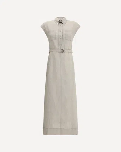 BRUNELLO CUCINELLI LONG LINEN DRESS
