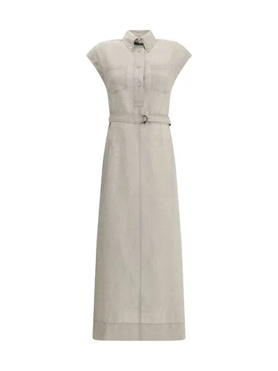 Brunello Cucinelli Long Linen Dress