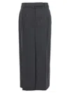 Brunello Cucinelli Women Sartorial Long Skirt In Virgin Wool Canvas