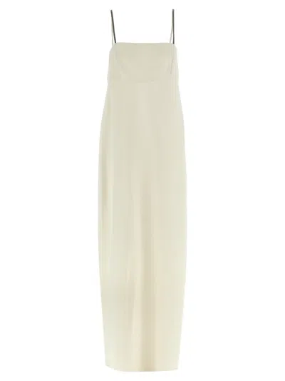 Brunello Cucinelli Long Silk Blend Sleeveless Dress