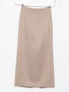 Brunello Cucinelli Long Skirt With Back And Side Slits In Neutral