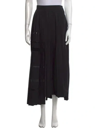 Pre-owned Brunello Cucinelli Long Skirt In Black