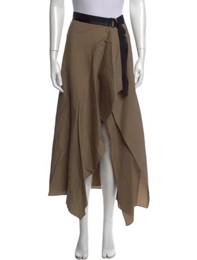 Pre-owned Brunello Cucinelli Long Skirt In Brown