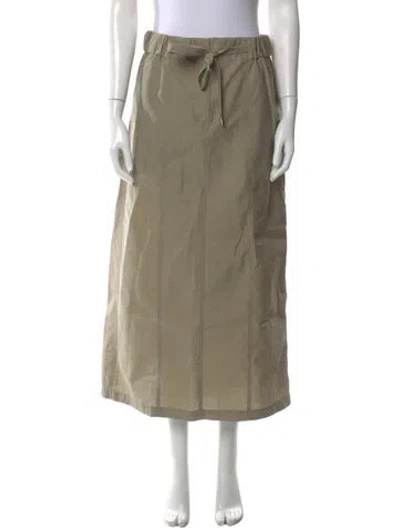 Pre-owned Brunello Cucinelli Long Skirt In Green