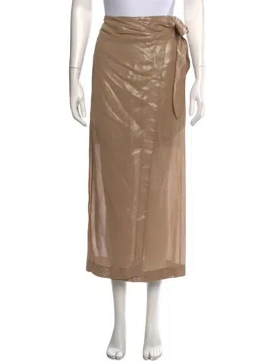 Pre-owned Brunello Cucinelli Long Skirt In Neutral