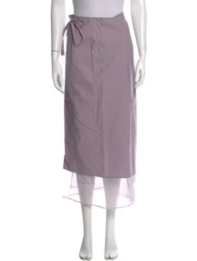 Pre-owned Brunello Cucinelli Long Skirt In Purple