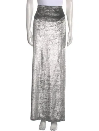 Pre-owned Brunello Cucinelli Long Skirt In Silver