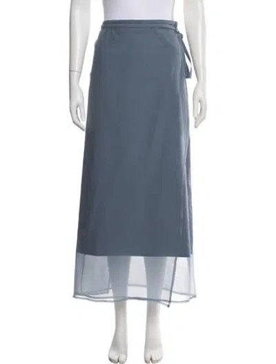 Pre-owned Brunello Cucinelli Long Skirt W/ Tags In Blue