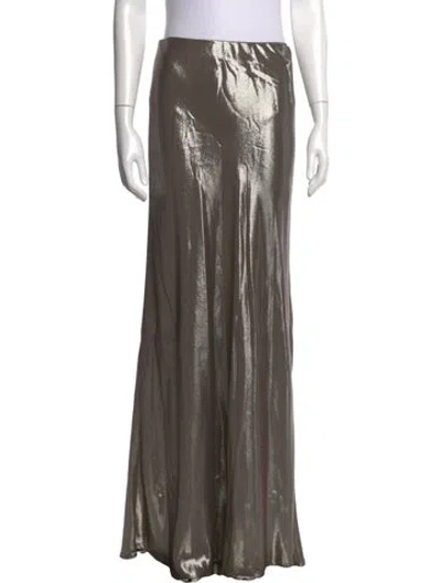 Pre-owned Brunello Cucinelli Long Skirt W/ Tags In Metallic/neutrals