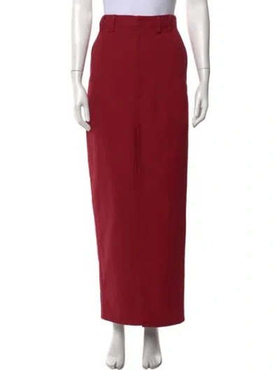 Pre-owned Brunello Cucinelli Long Skirt W/ Tags In Red