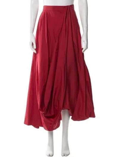 Pre-owned Brunello Cucinelli Long Skirt W/ Tags In Red