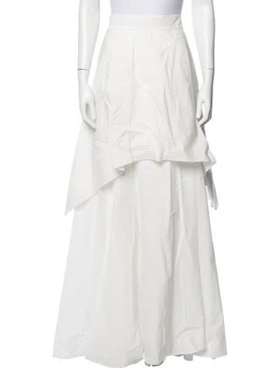 Pre-owned Brunello Cucinelli Long Skirt W/ Tags In White