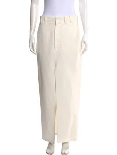 Pre-owned Brunello Cucinelli Long Skirt W/ Tags In White