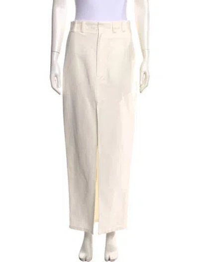 Pre-owned Brunello Cucinelli Long Skirt W/ Tags In White