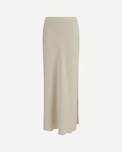 Brunello Cucinelli Beige Viscose Long Skirt In Neutral
