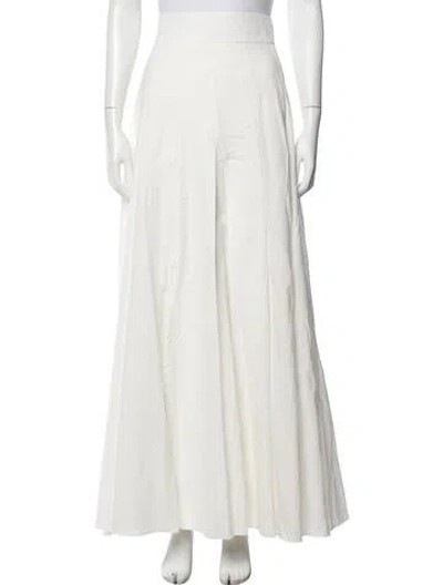 Pre-owned Brunello Cucinelli Long Skirt In White