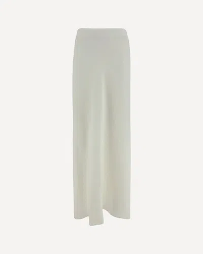 Brunello Cucinelli Long Skirt In White