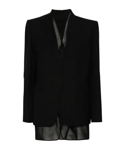 Brunello Cucinelli Long Sleeve Blazer In Black